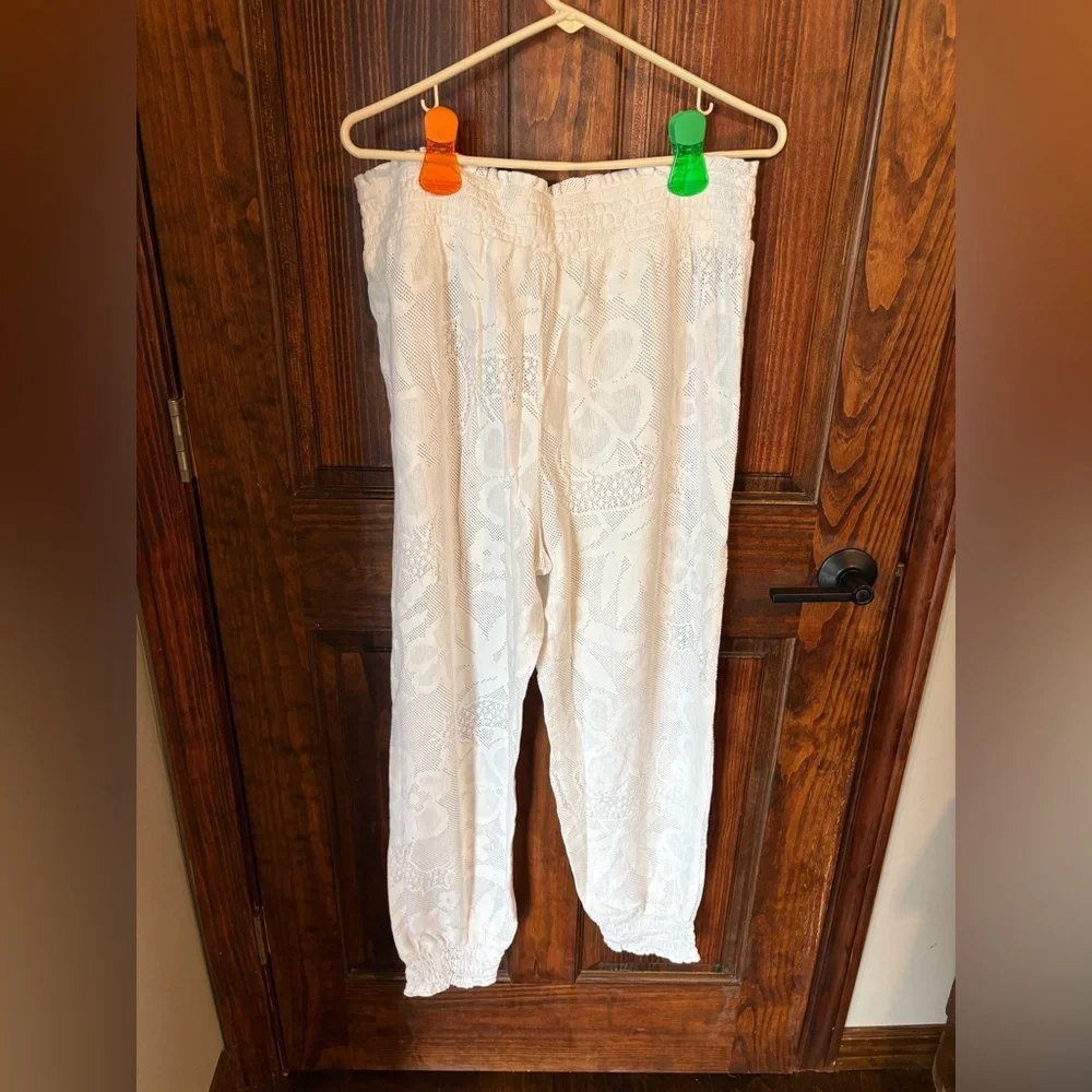 AERIE white lacy pants NWT size XL - Picture 3 of 5